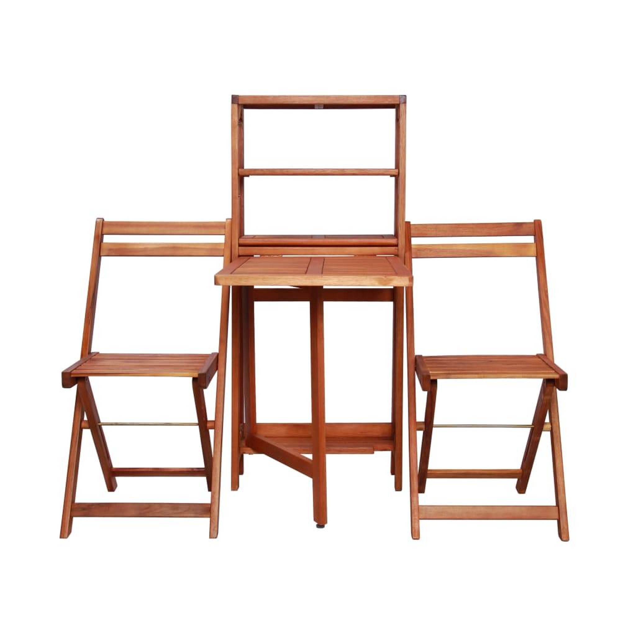 Voir la diapositive 3 : VIDAXL Mobilier de bistro pliable 3 pcs bois d'acacia solide