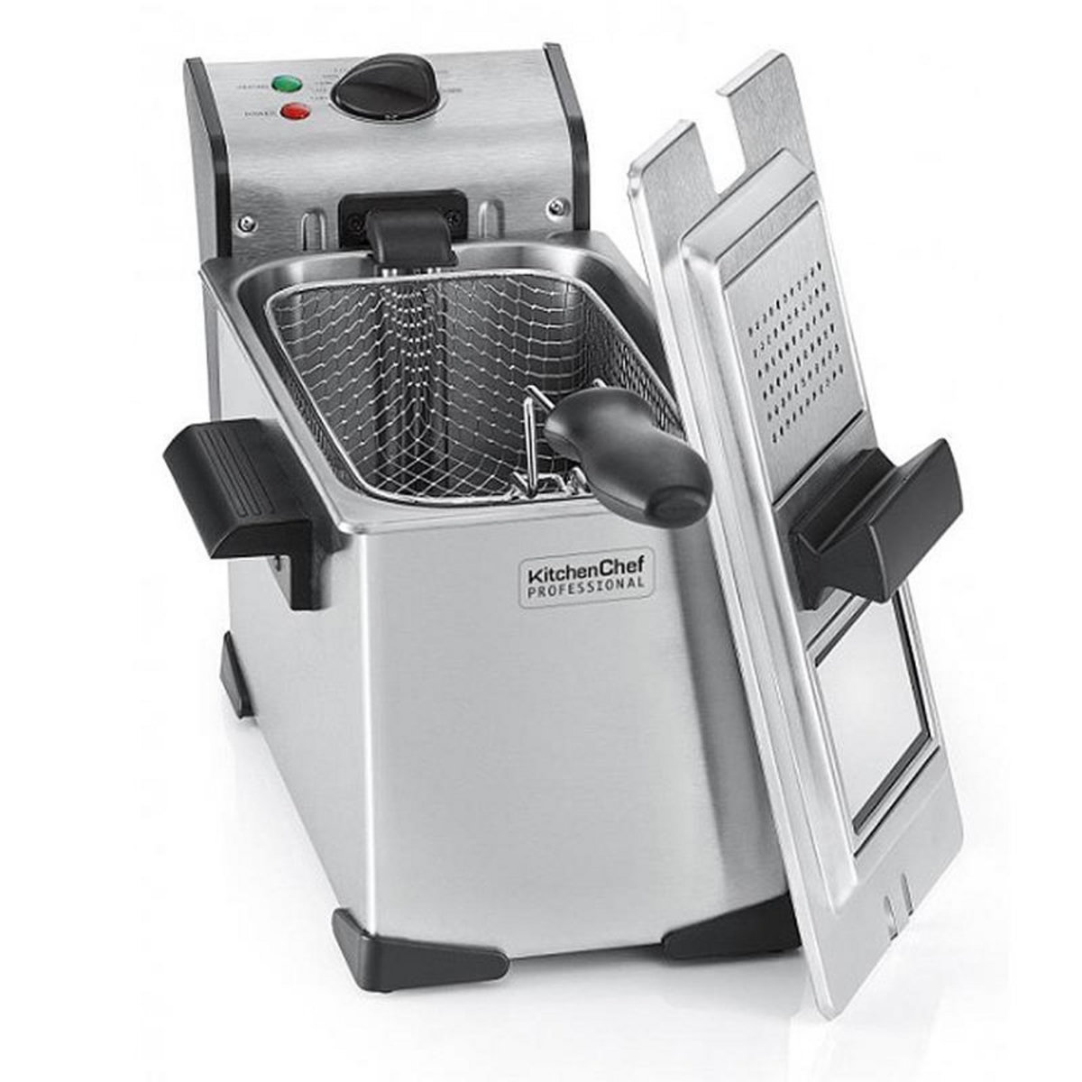 Kitchen chef Friteuse simple 3.5l 2000w inox - kcpfr35x