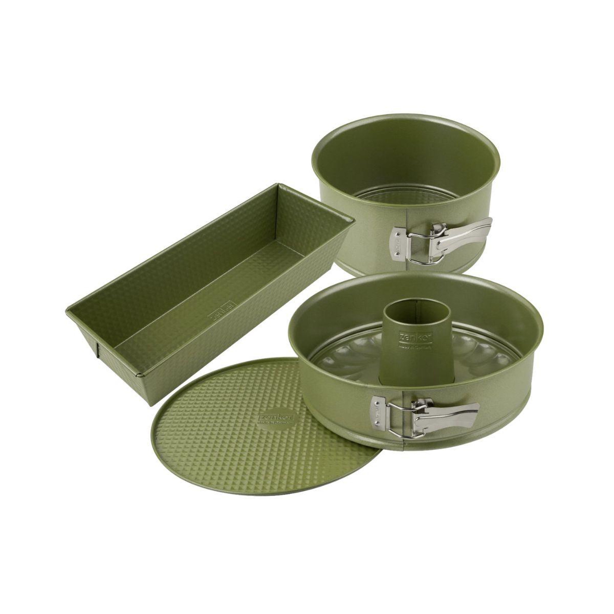 ZENKER Ensemble de 3 moules à gâteaux de 18 à 30 cm zenker green vision