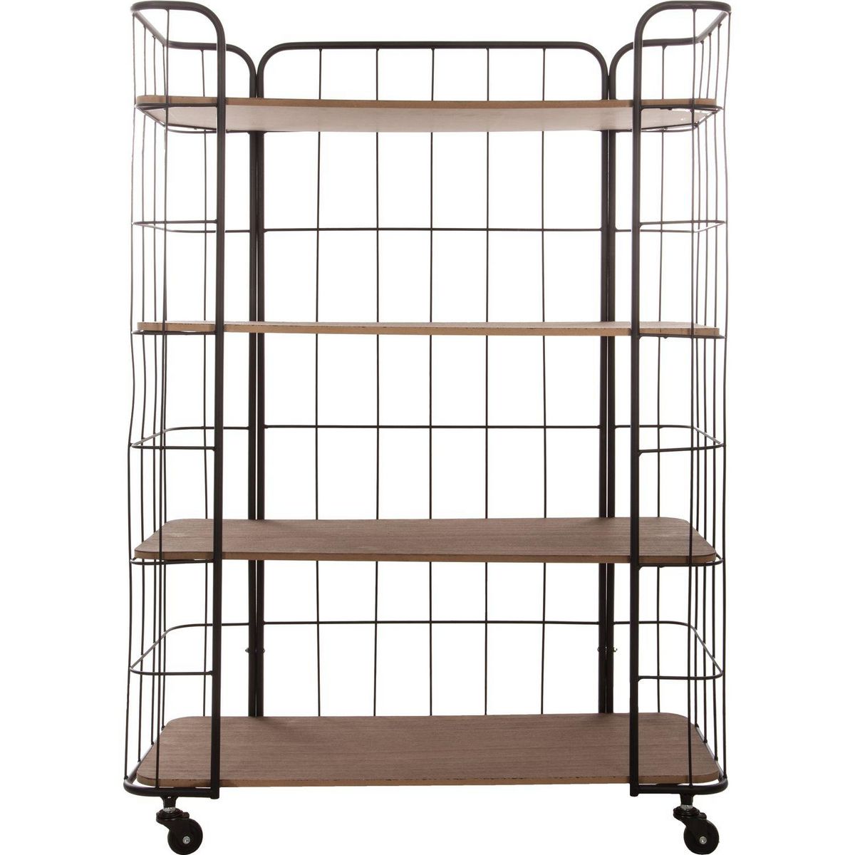 ATMOSPHERA Etagère industrielle Ygor - L. 70 x H. 97 cm - Noir