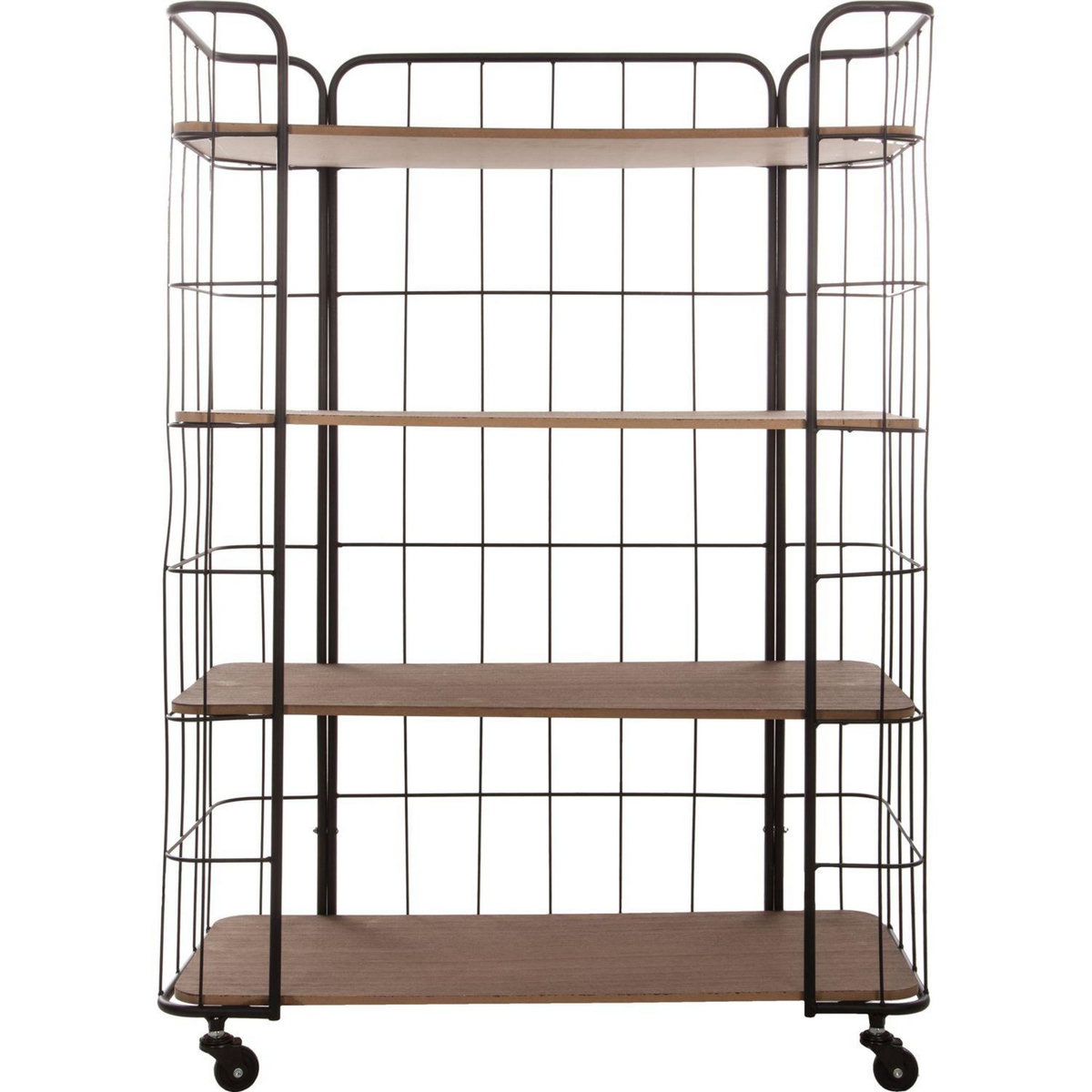 ATMOSPHERA Etagère industrielle Ygor - L. 70 x H. 97 cm - Noir