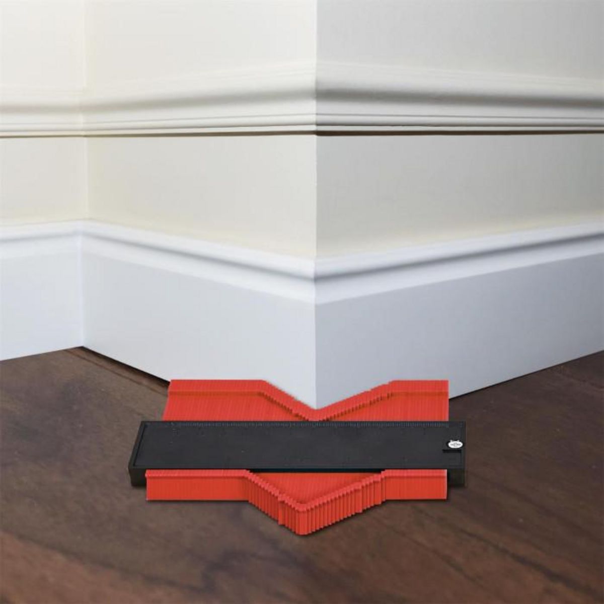 Paris Prix Copieur de Contour  Règle  14cm Noir & Rouge