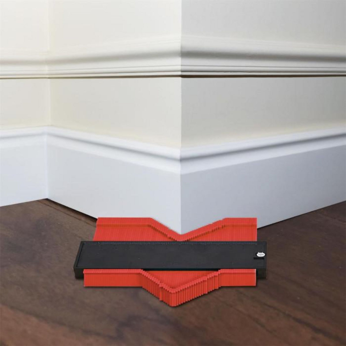 Paris Prix Copieur de Contour  Règle  14cm Noir & Rouge