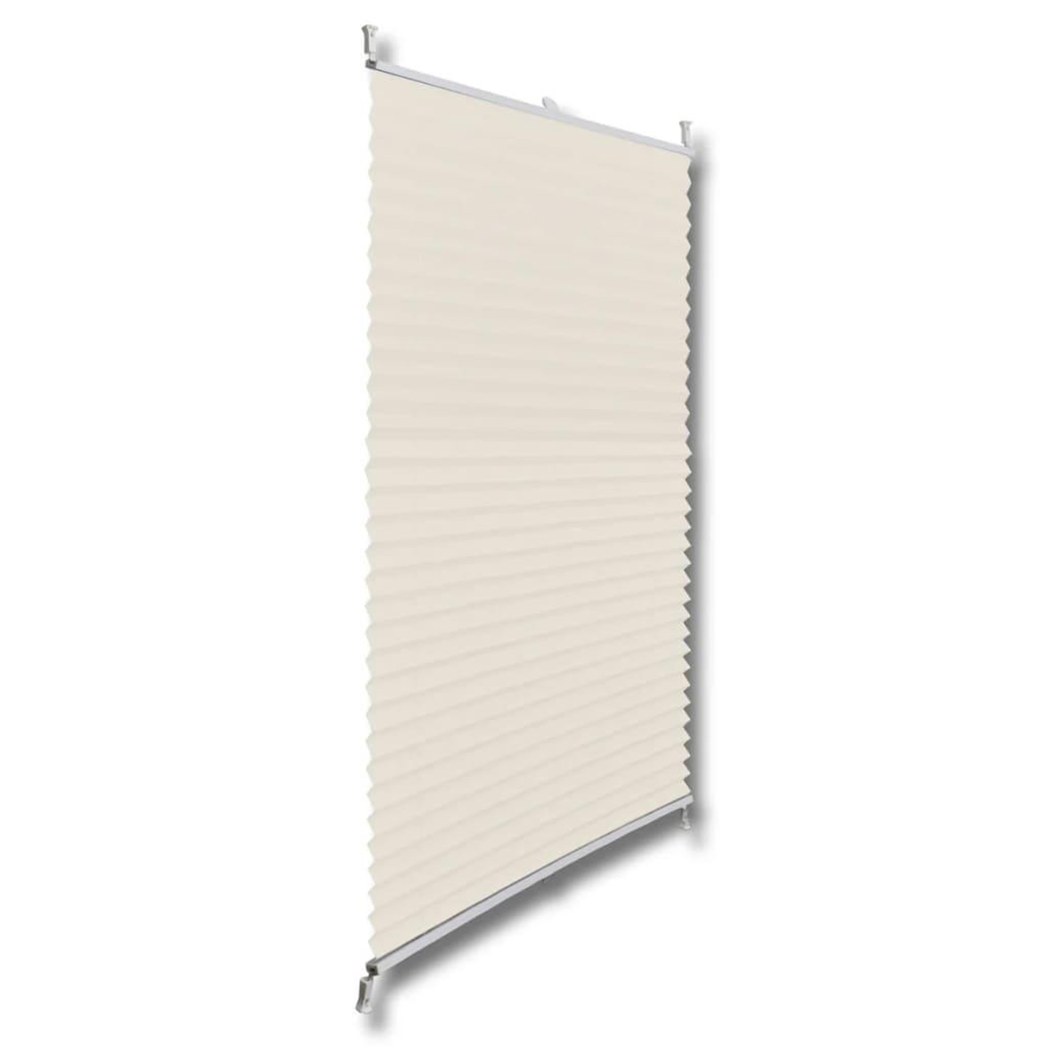 Voir la diapositive 3 : VIDAXL Store plisse 70x125 cm Creme