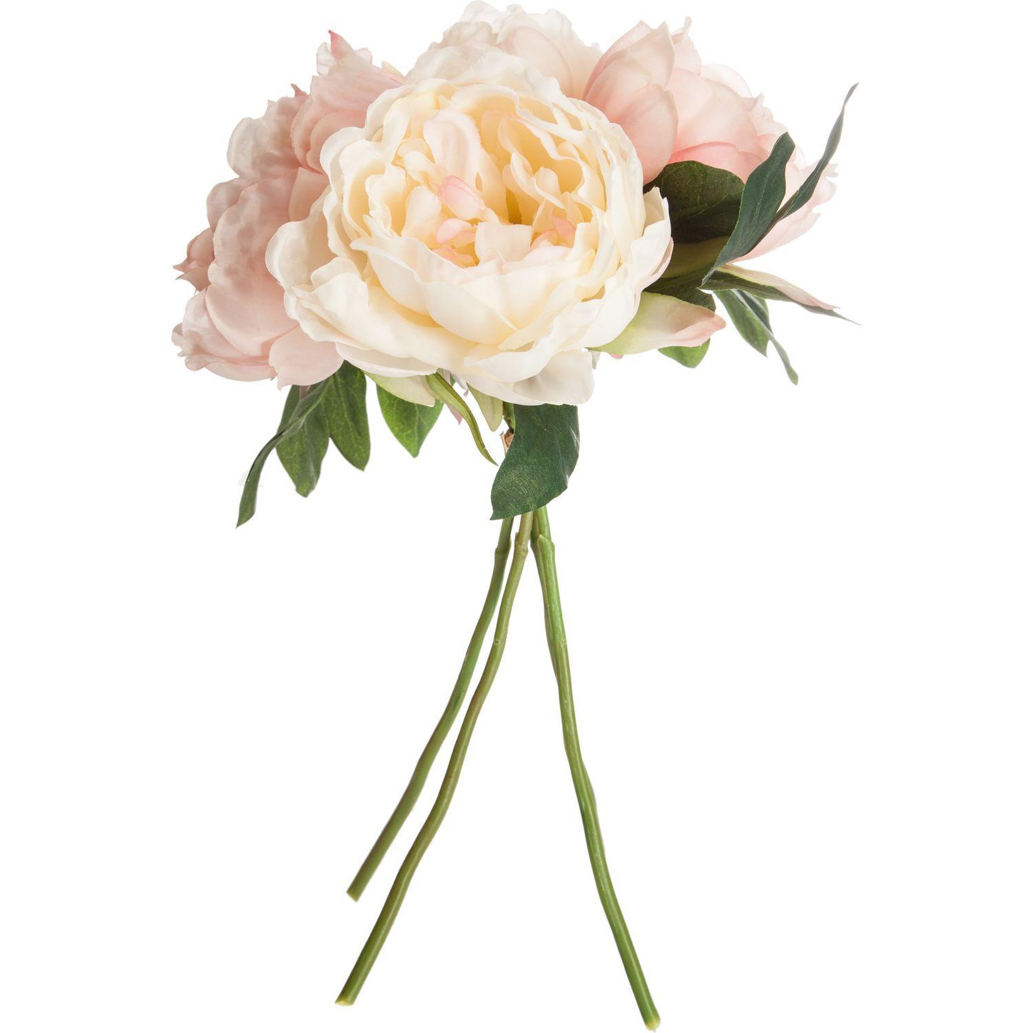 Voir la diapositive 3 : ATMOSPHERA Bouquet de fleurs artificielles - h. 30 cm - rose