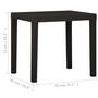 Voir la diapositive 5 : VIDAXL Table de jardin Anthracite 79x65x72 cm Plastique