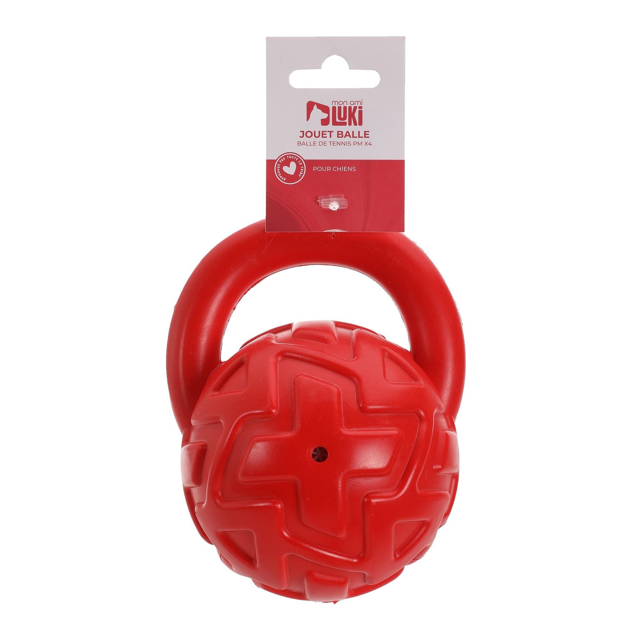 MON AMI LUKI Jouet sport haltère - ROUGE - 14X9CM