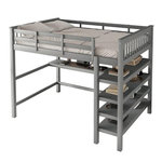 MERAX Lit mezzanine. Coloris disponibles : Blanc, Gris