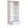 Voir la diapositive 2 : ATMOSPHERA Bibliothèque 2 Tiroirs Design  Solen  174cm Blanc