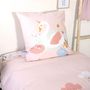 Voir la diapositive 5 : COTE DECO Parure de lit enfant Cygne - Coton 57 fils/cm² - 140 x 200 cm - Rose
