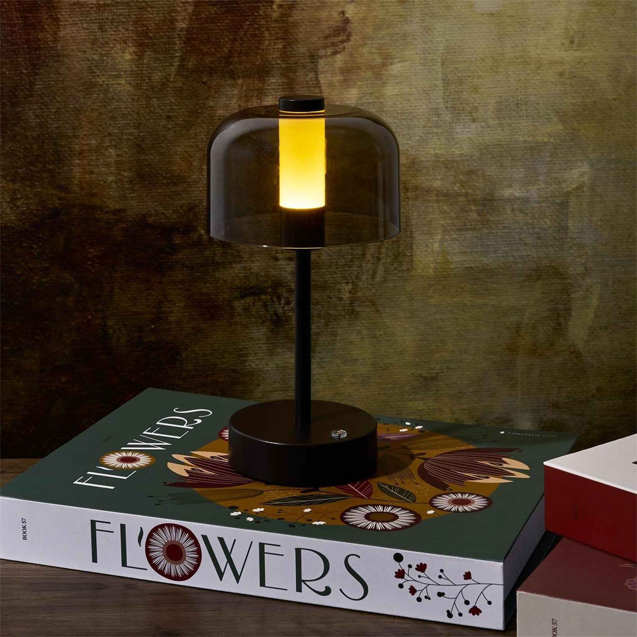 Voir la diapositive 4 : The Home Deco Factory Lampe à poser tactile rechargeable  led  24cm vert