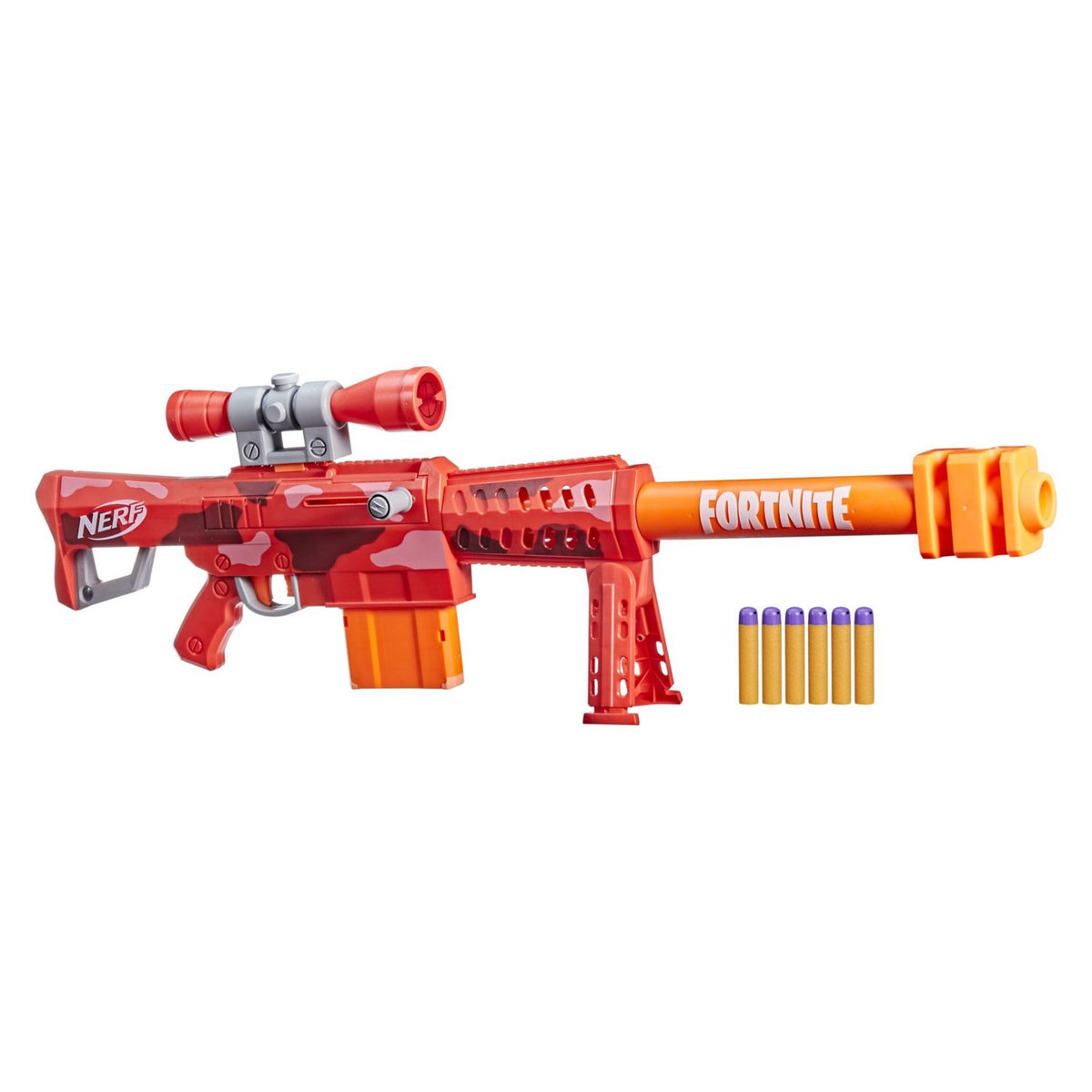 HASBRO Nerf Fortnite, blaster Heavy SR et 6 fléchettes