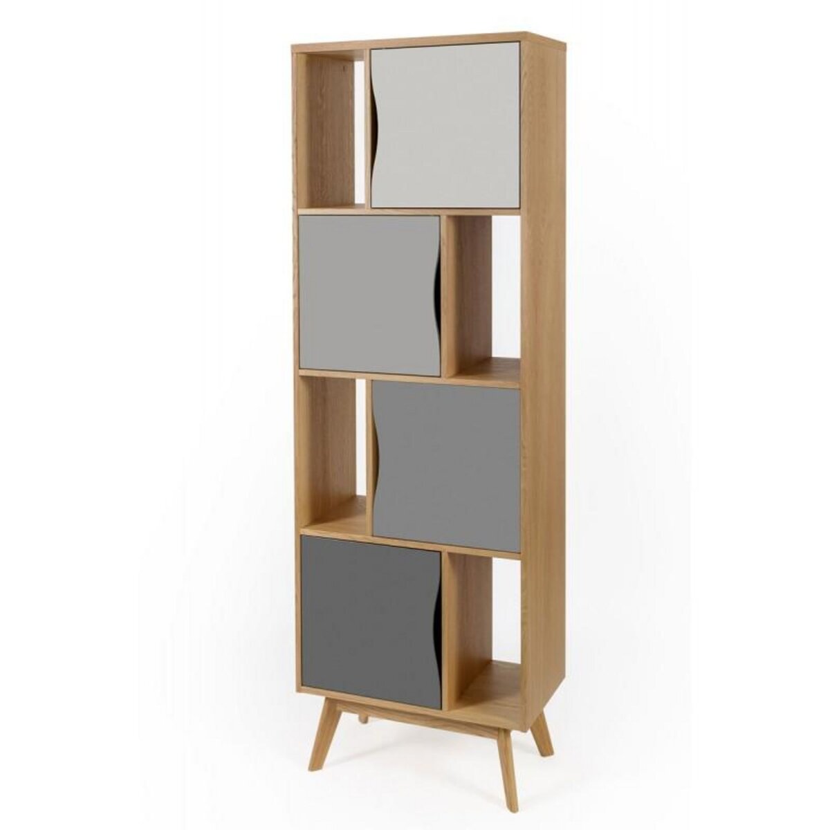 Paris Prix Bibliothèque Design  Avon  191cm Chêne & Gris