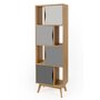 Voir la diapositive 3 : Paris Prix Bibliothèque Design  Avon  191cm Chêne & Gris