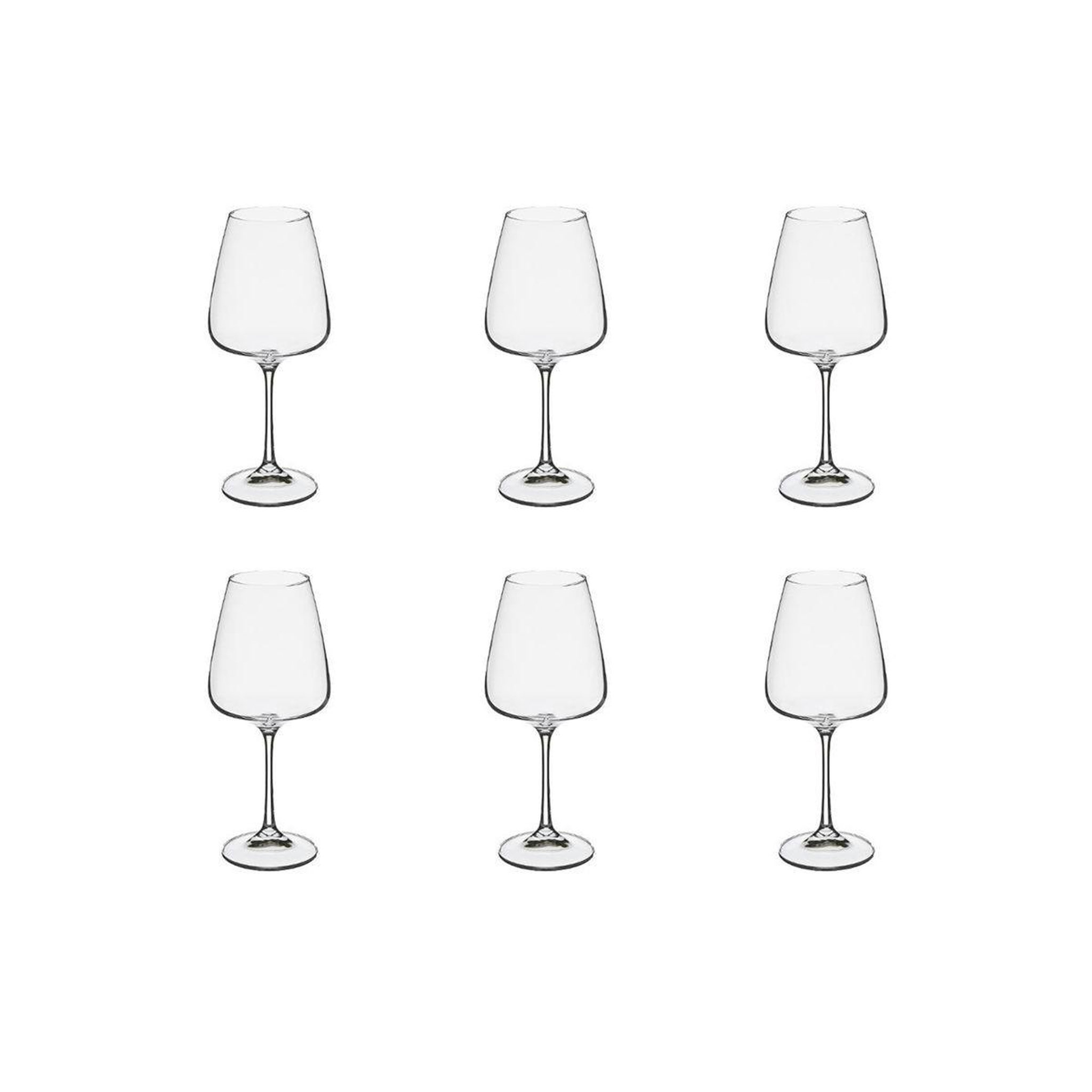 SECRET DE GOURMET Lot de 6 verres à eau  selenga  45cl transparent