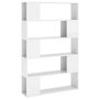 Voir la diapositive 2 : VIDAXL Bibliotheque separateur de piece blanc brillant bois ingenierie