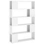 Voir la diapositive 2 : VIDAXL Bibliotheque separateur de piece blanc brillant bois ingenierie