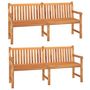 Voir la diapositive 4 : VIDAXL Ensemble a manger de jardin 3 pcs Bois de teck massif