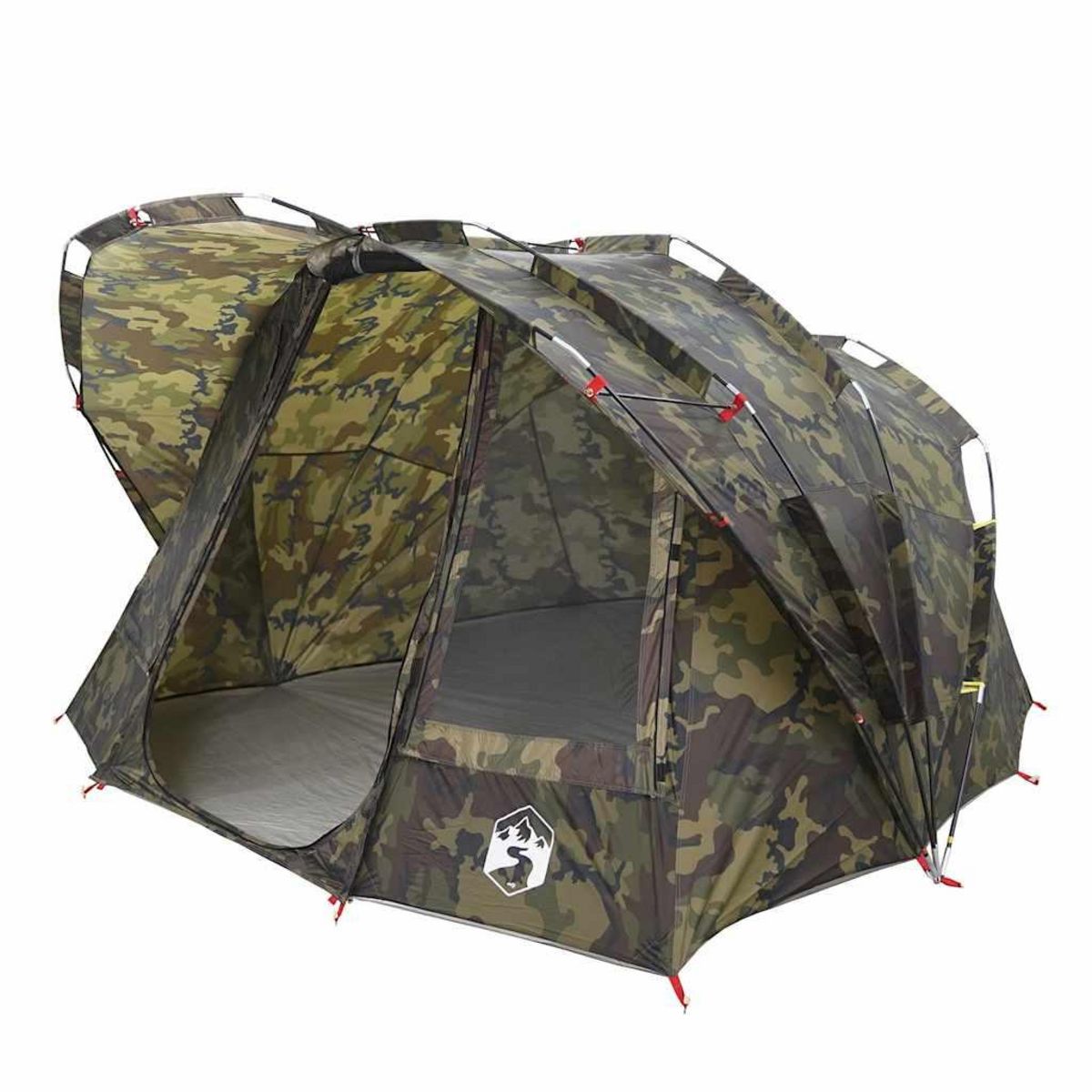 VIDAXL Tente de peche 5 personnes camouflage impermeable