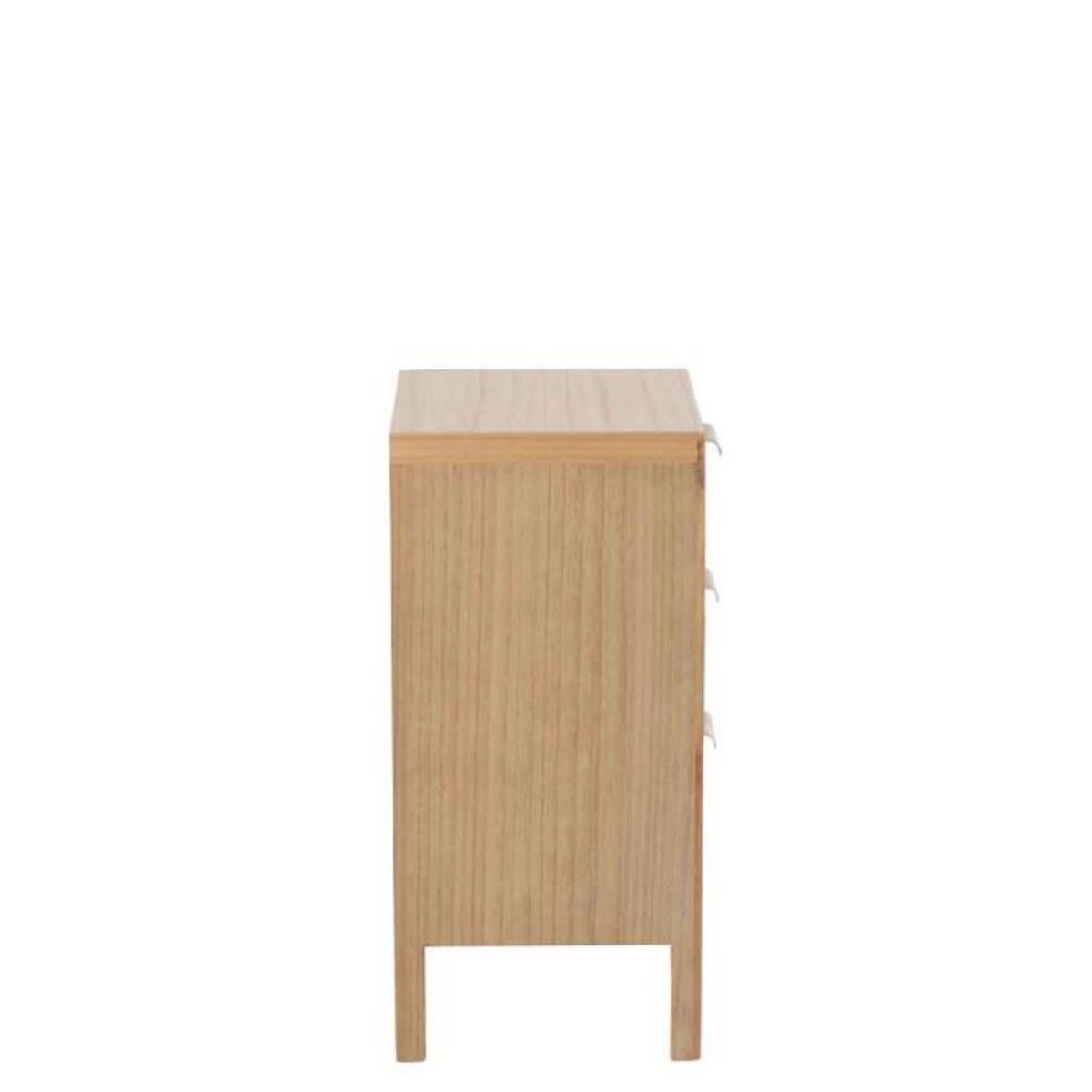 Paris Prix Buffet 3 Tiroirs en Bois  Nivelo  62cm Naturel