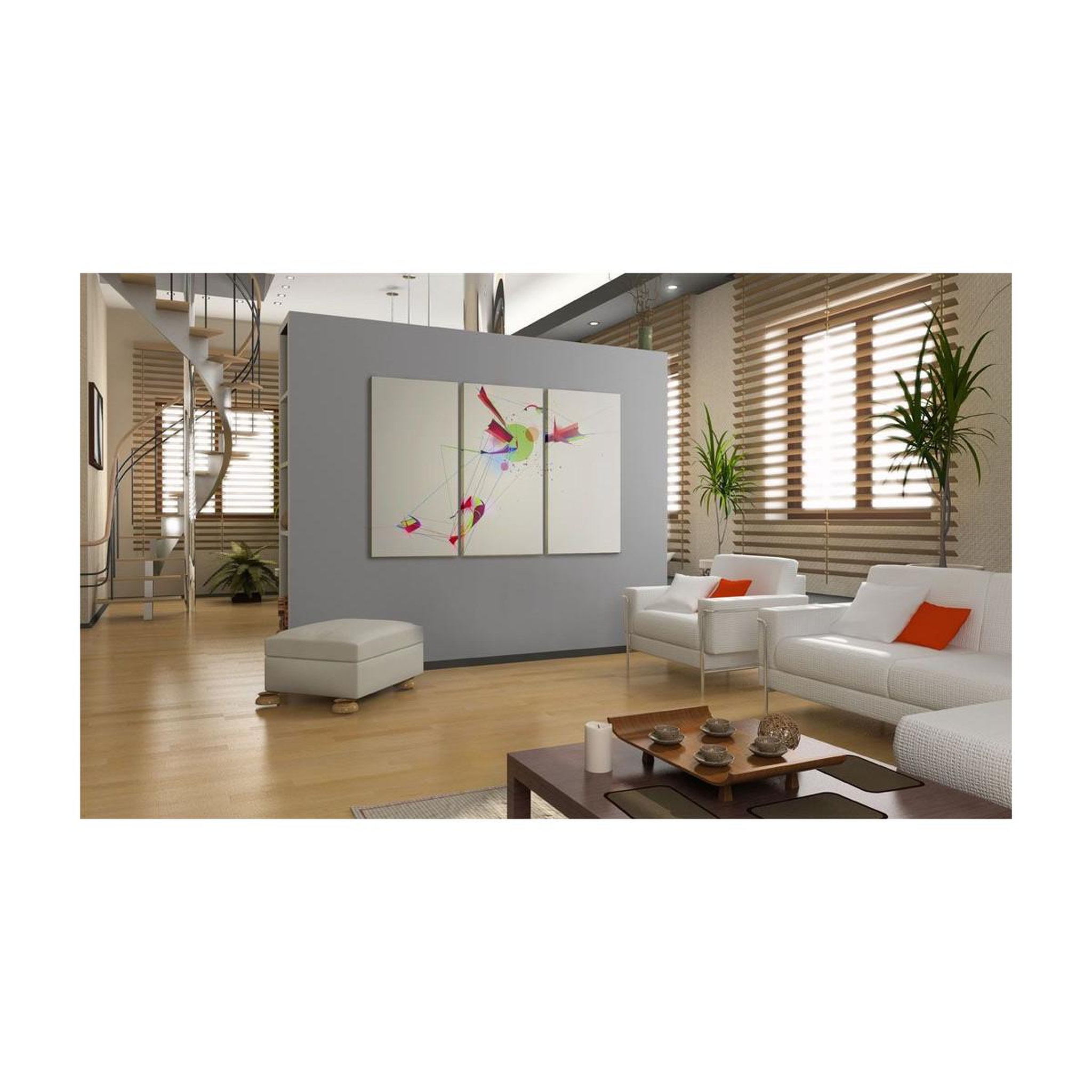 Voir la diapositive 2 : Paris Prix Tableau imprimé  formes & couleurs