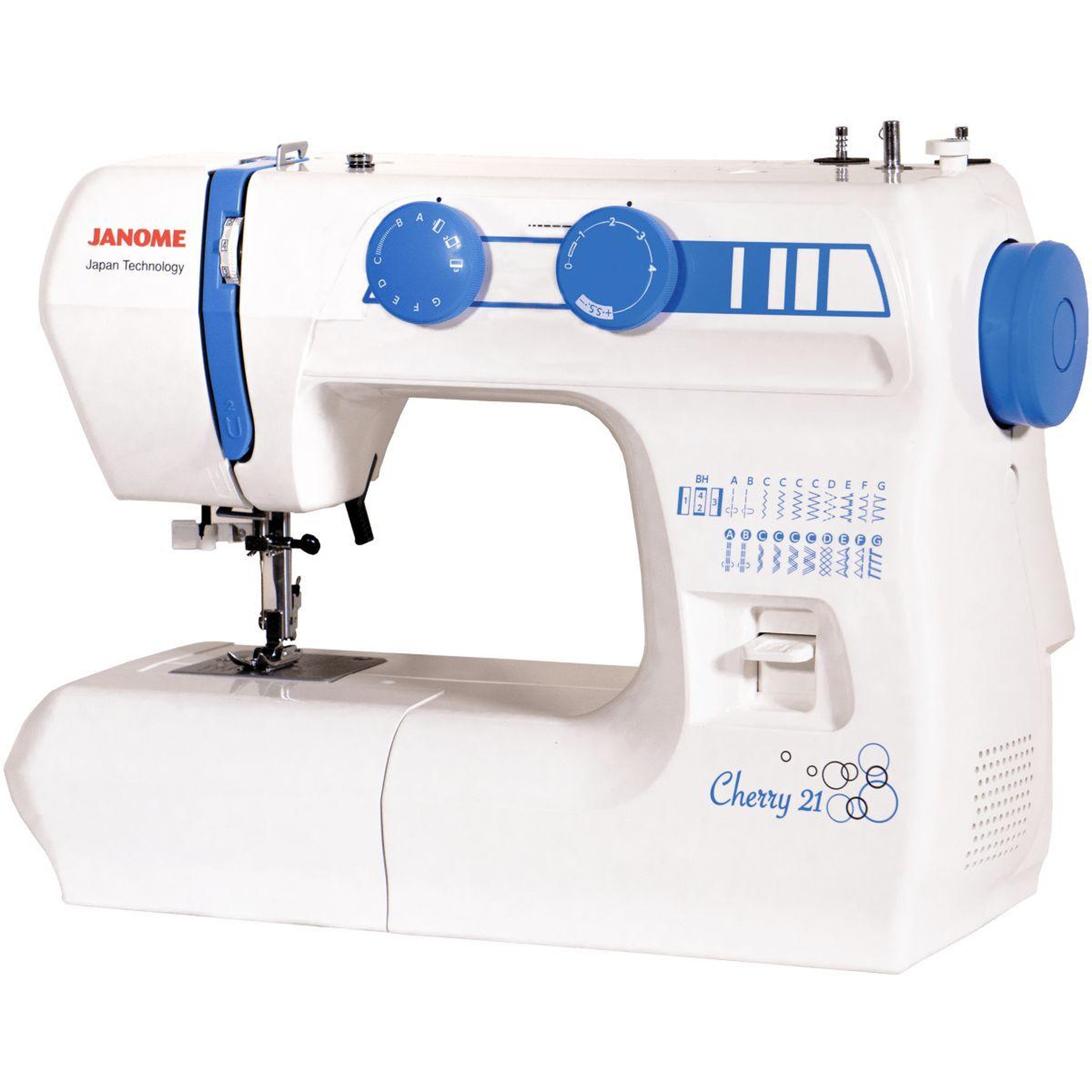 Voir la diapositive 4 : Janome Machine à coudre Cherry 21