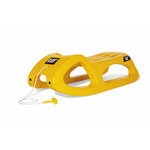 ROLLY TOYS Traineau RollySnow Cruiser Cat Jaune - Traîneau Stable et Extensible pour Enfants