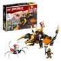 LEGO Ninjago 71782 Le dragon de terre de Cole Évolution, Jouet pour Garçons et Filles, Figurine Évolutive avec Scorpion Squelette et 2 Minifigurines