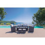 Voir la diapositive 3 : CONCEPT USINE Salon de jardin 7 places en résine tressée gris MODENA