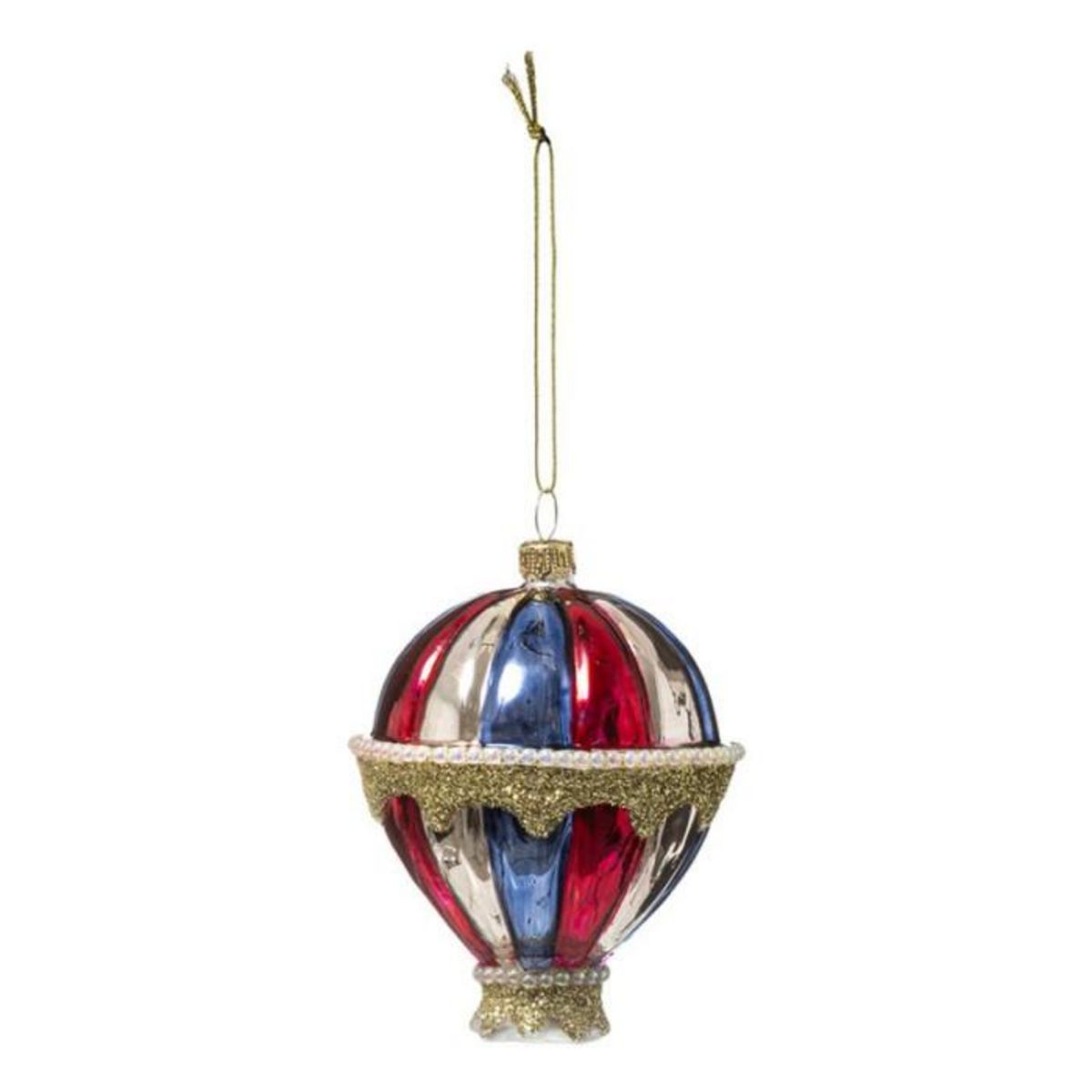 FEERIC LIGHT & CHRISTMAS Sujet de Noël Montgolfière  La Piste  9cm Multicolore