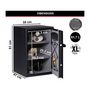 Voir la diapositive 5 : Master lock Coffre-Fort Haute Sécurité [Combinaison Électronique] [Large 61,7 Litres] - T6-331ML