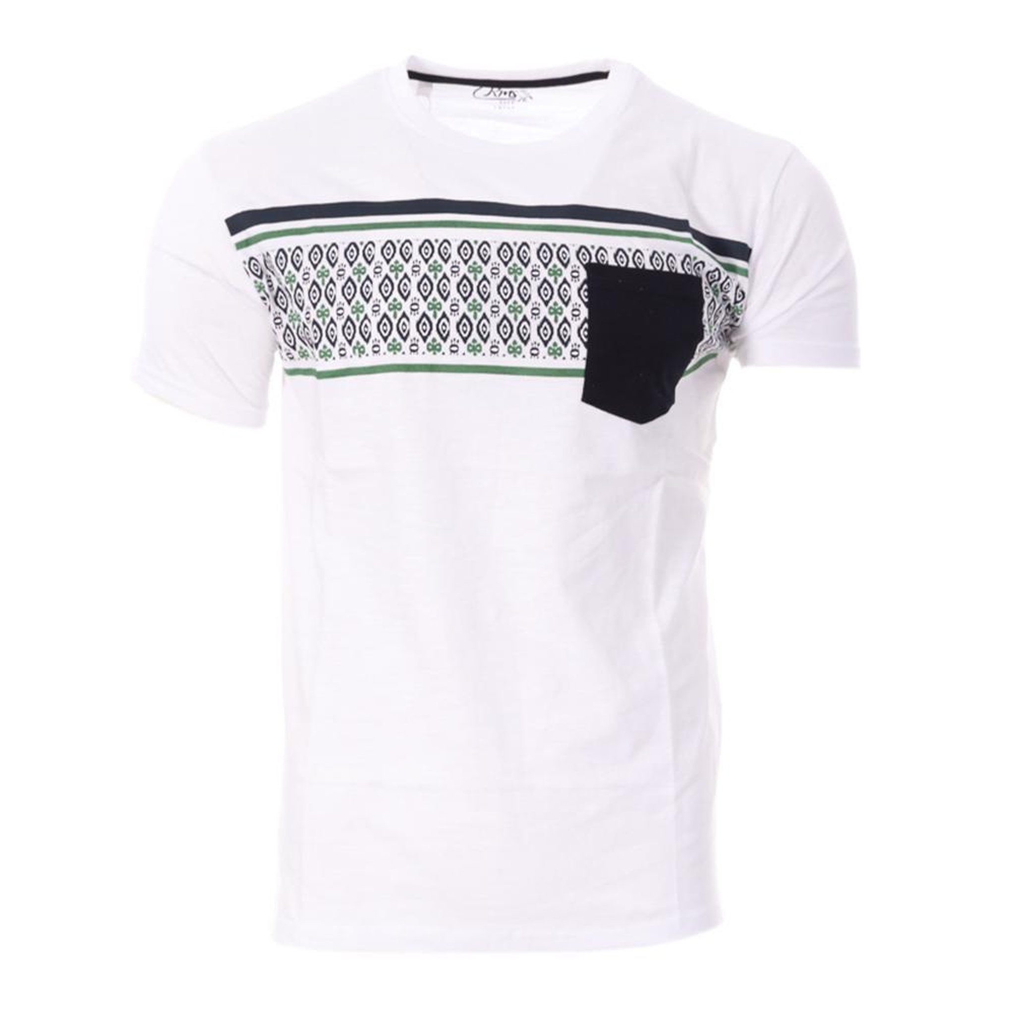 Voir la diapositive 1 : RMS 26 T-shirt Blanc/Vert/Noir Homme RMS26 91264