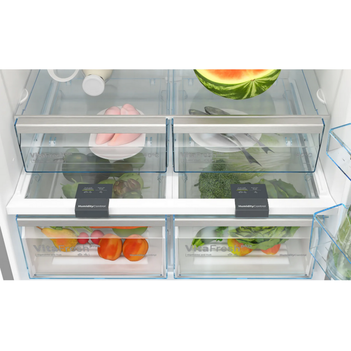 BOSCH Réfrigérateur combiné 86cm 631l nofrost inox - KGN86VIEA