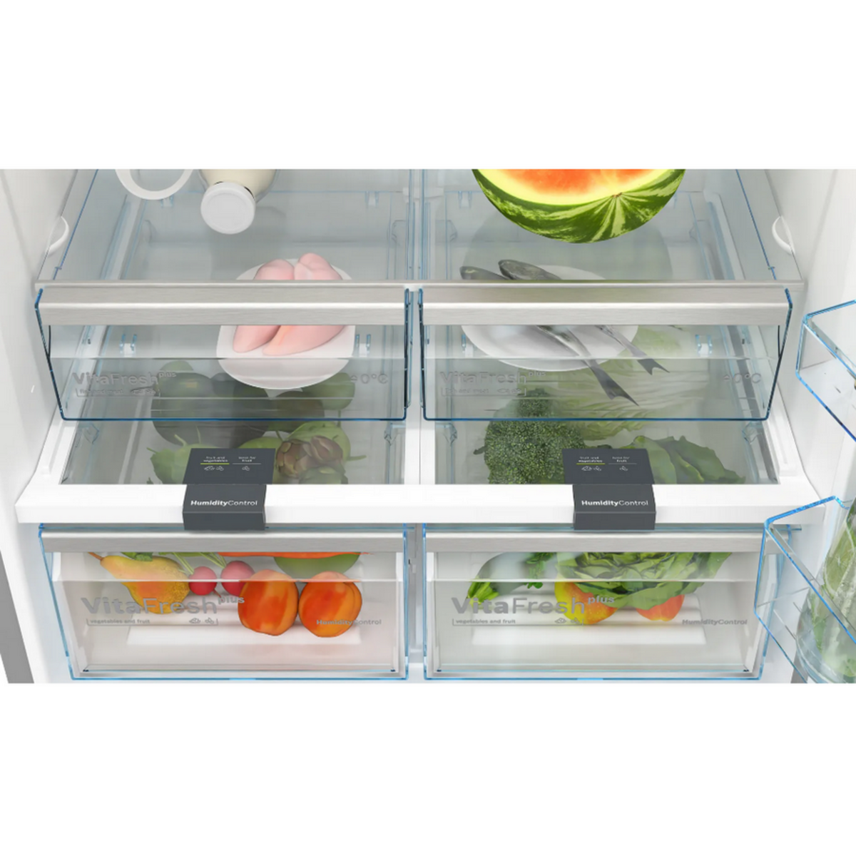 BOSCH Réfrigérateur combiné 86cm 631l nofrost inox - KGN86VIEA