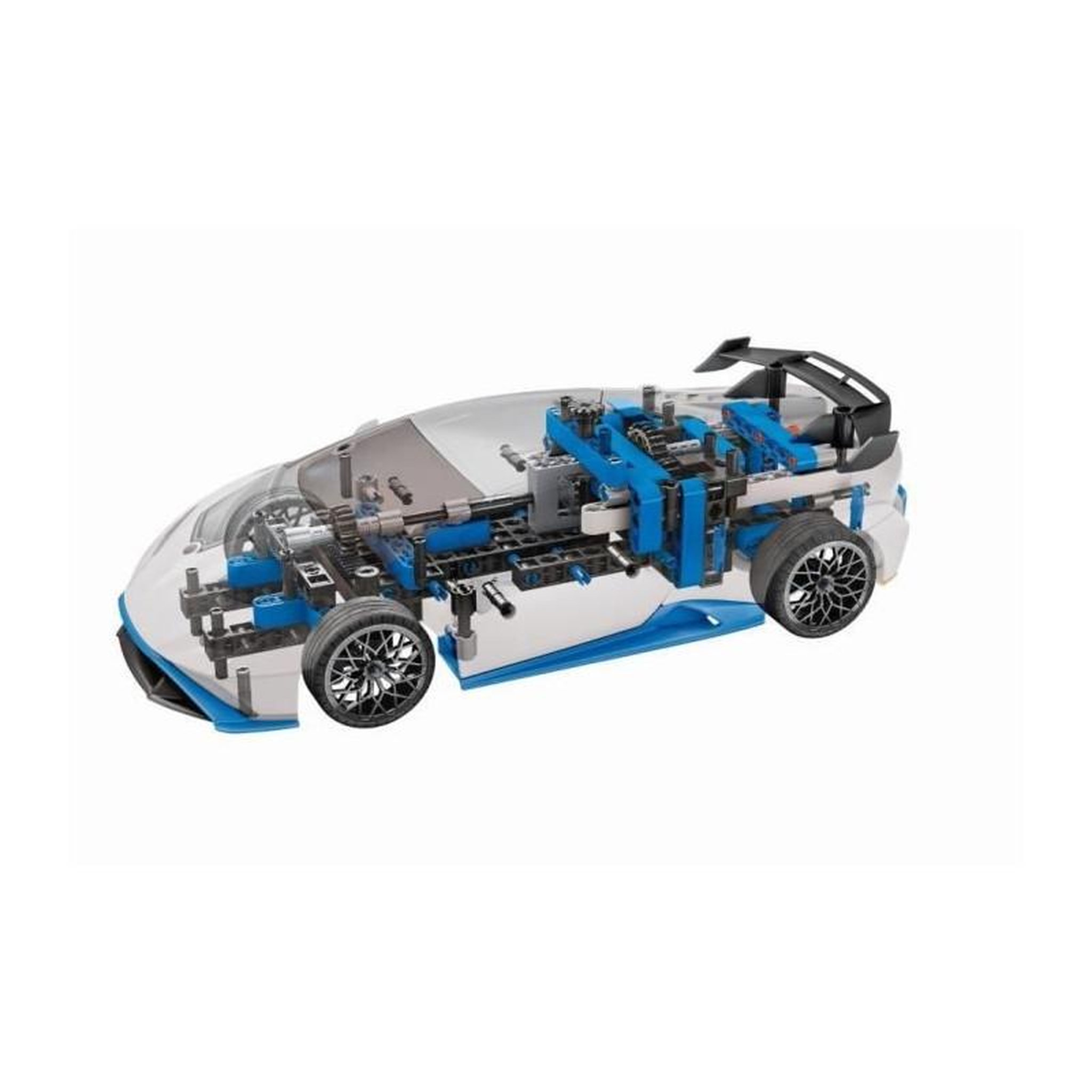 Voir la diapositive 4 : CLEMENTONI CLEMENTONI - Lamborghini Huracan STO a construire - Roues orientables - Manuel illustré et application pour visualisation 3D -