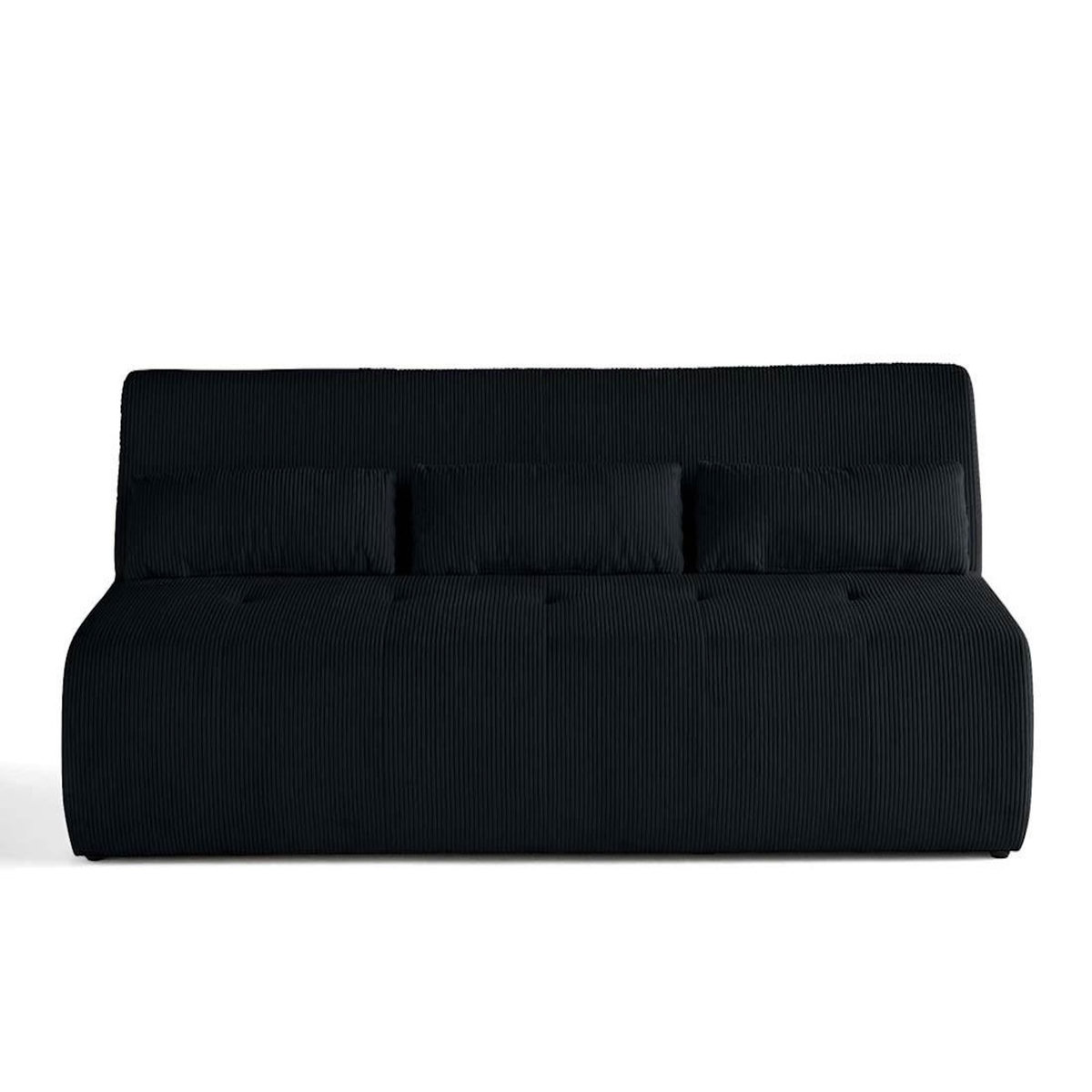 LISA DESIGN Onyx - canapé droit 3 places - en velours côtelé