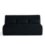 Voir la diapositive 1 : LISA DESIGN Onyx - canapé droit 3 places - en velours côtelé