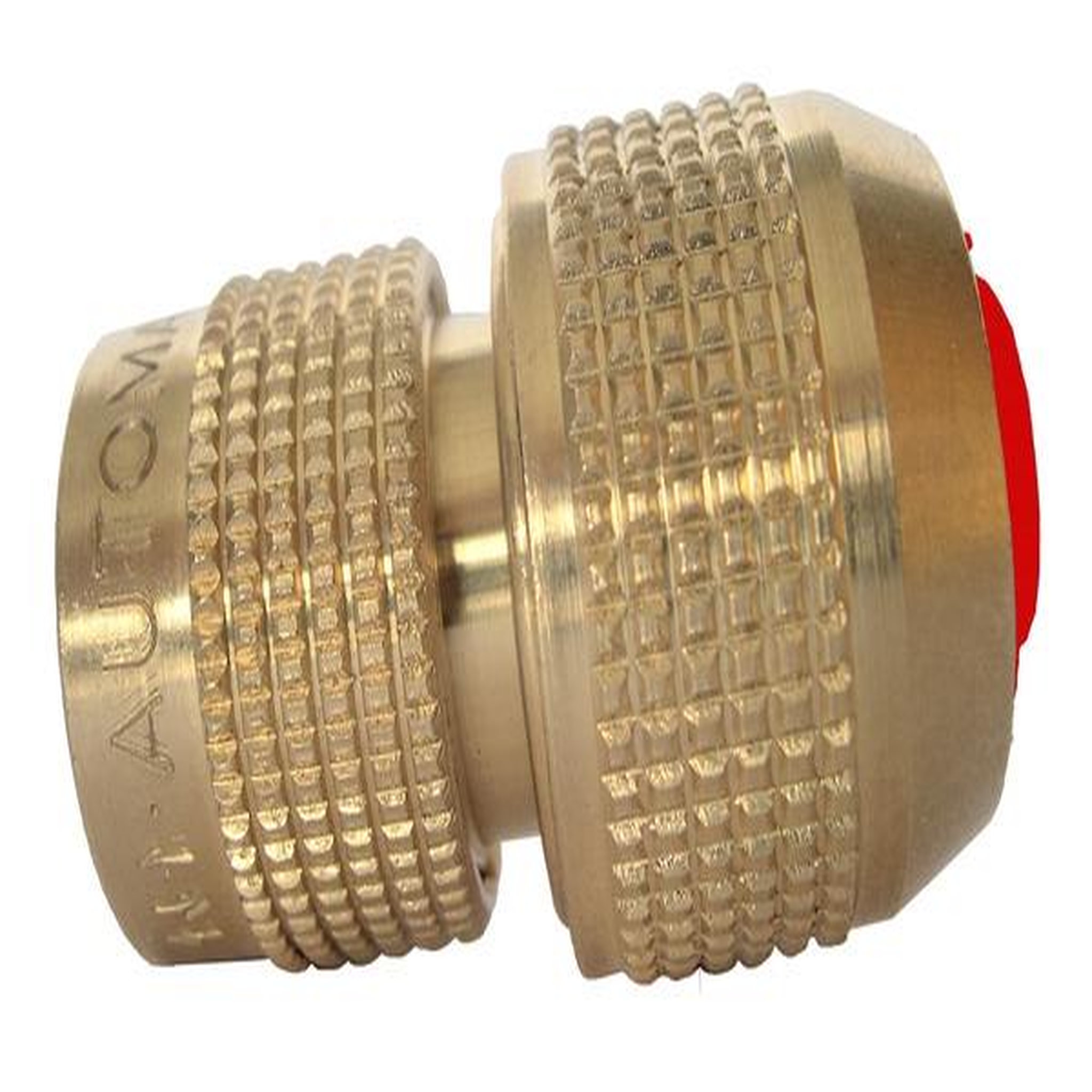 CENTRALE BRICO Raccord rapide rouge automatique laiton aquastop Ø19