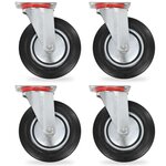 VIDAXL Roulettes pivotantes 4 pcs 200 mm