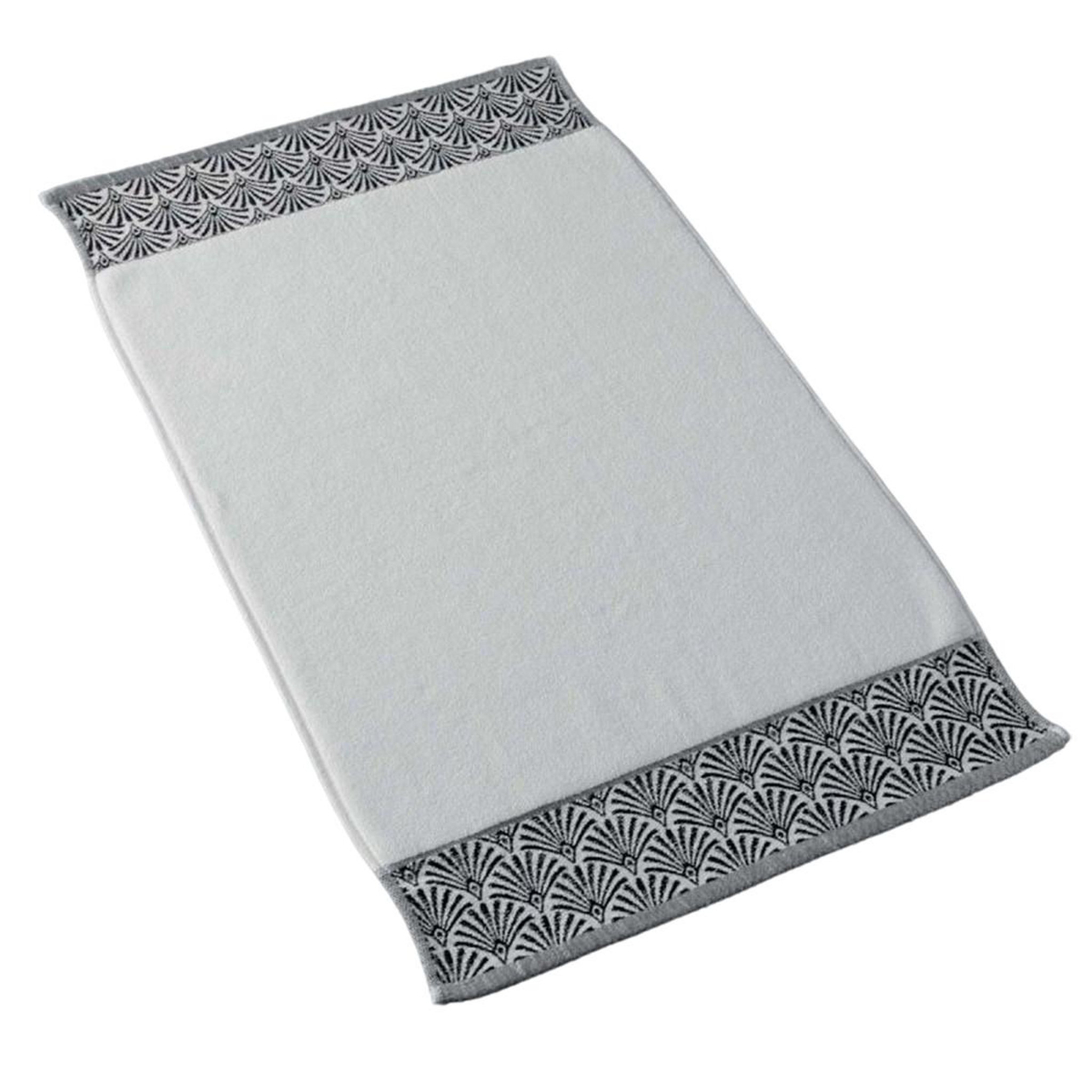 Voir la diapositive 1 : Douceur d'Intérieur Tapis de bain  goldy  50x85cm blanc & argent