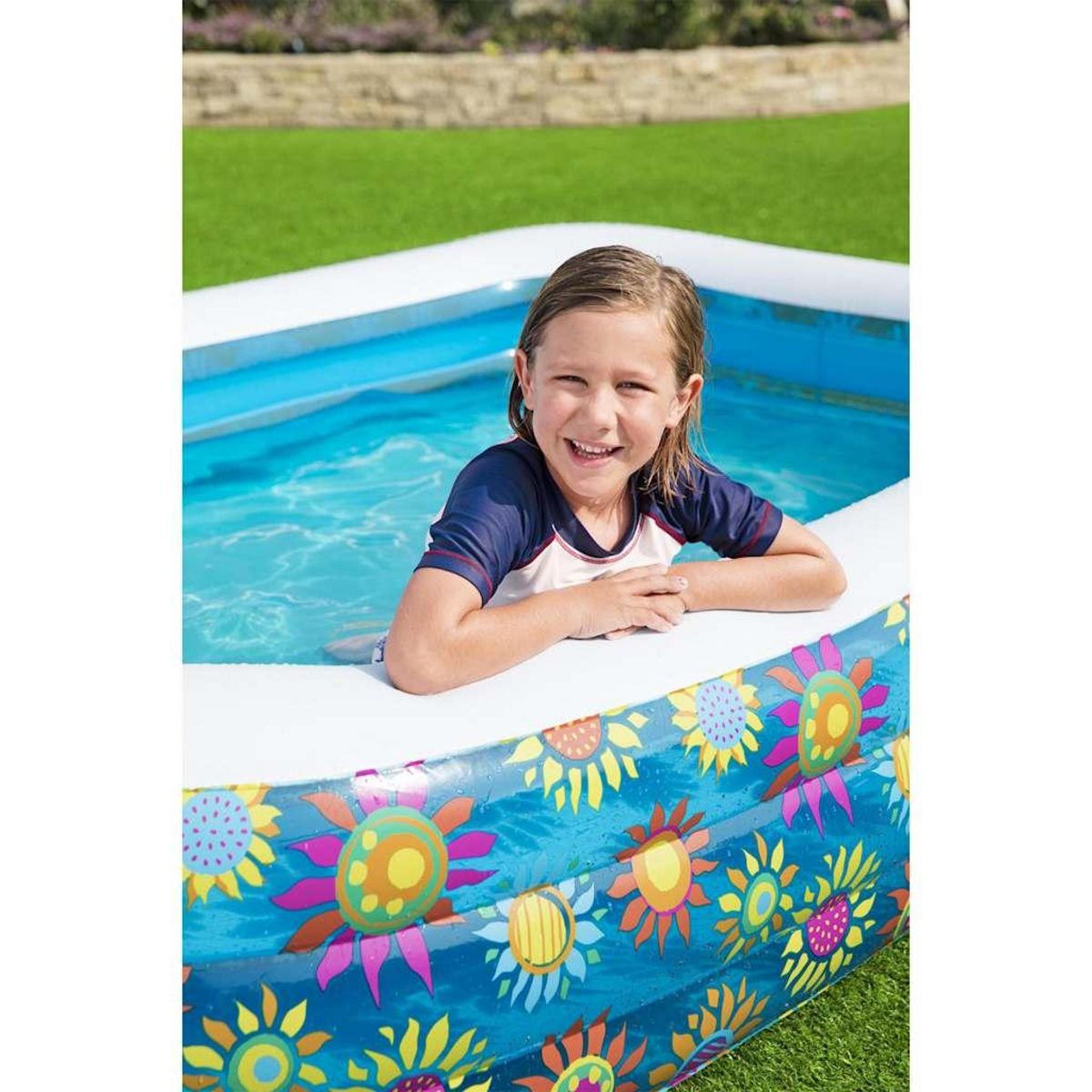BESTWAY Bestway Piscine gonflable pour enfants Bleu 229x152x56 cm