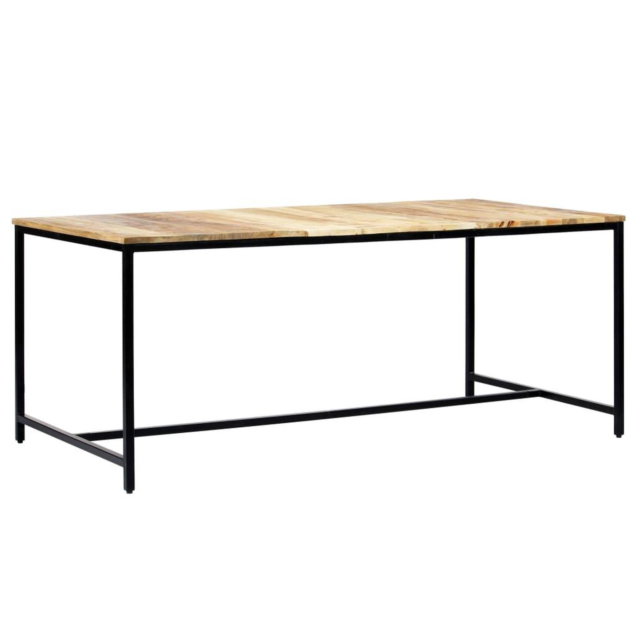 Voir la diapositive 3 : VIDAXL Table a manger 180x90x75 cm Bois de manguier massif brut