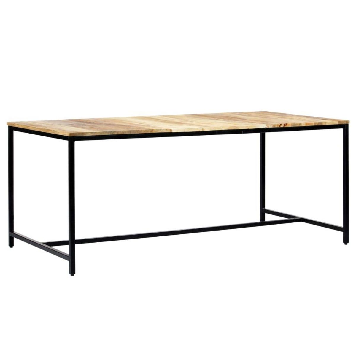 VIDAXL Table a manger 180x90x75 cm Bois de manguier massif brut