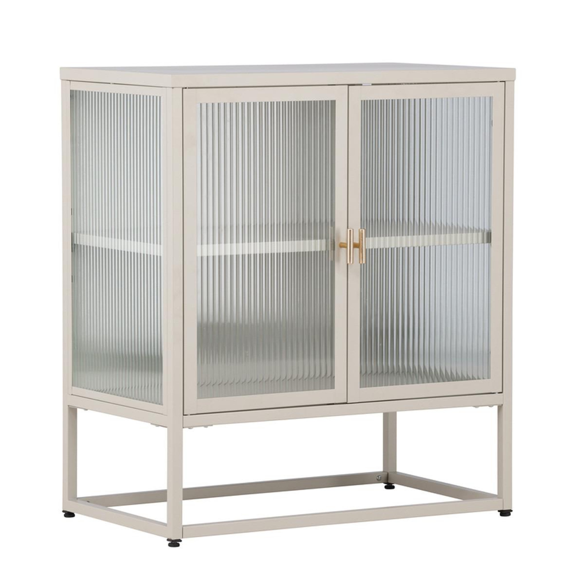 Paris Prix Vitrine 2 portes design  garis  80cm beige