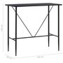 Voir la diapositive 6 : VIDAXL Ensemble de bar 5 pcs Tissu Noir