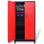 Voir la diapositive 2 : VIDAXL Armoire avec coffre a outils Acier 90x40x180 cm Rouge et noir