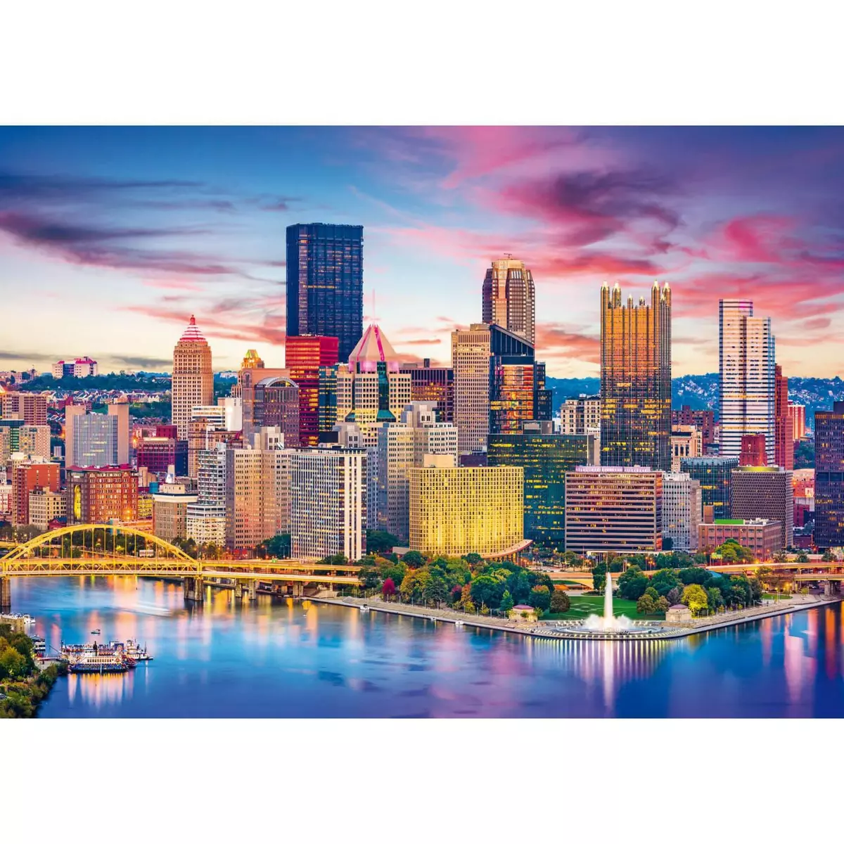 Trefl Puzzle 1000 pièces : Pittsburgh, Pennsylvanie, USA