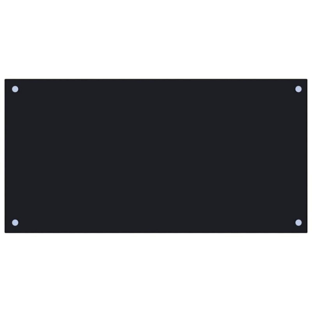 VIDAXL Dosseret de cuisine Noir 80x40 cm Verre trempé