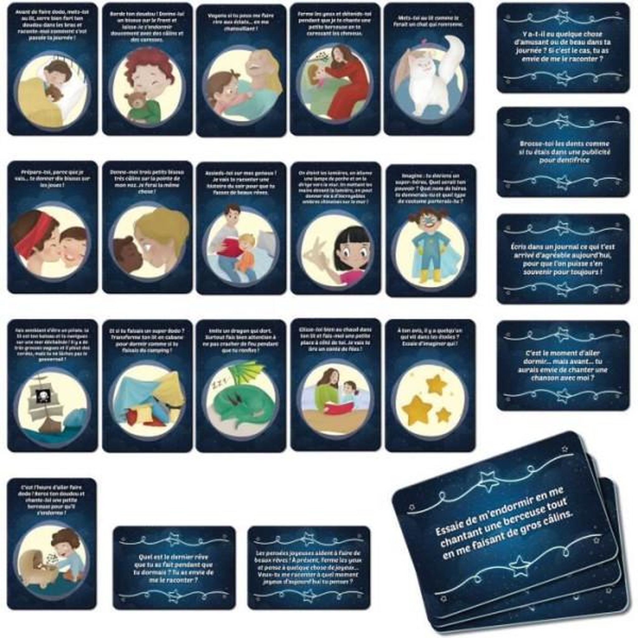 Voir la diapositive 2 : LISCIANI GIOCHI Jeu de cartes pour une bonne nuit - Jeu Éducatif - LIFE SKILLS - Cartes illustrées