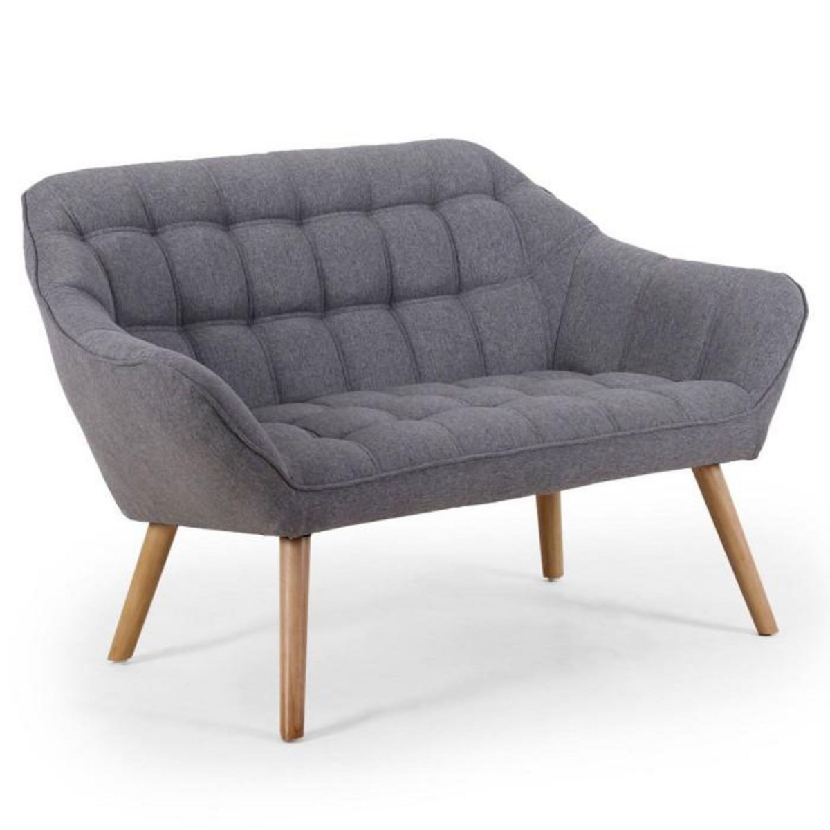 Paris Prix Canapé 2 Places Scandinave  Taone  128cm Gris